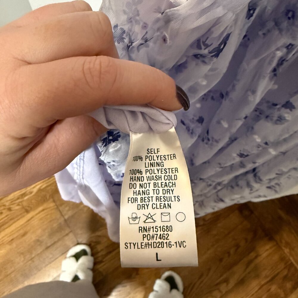 VICI Joselyn Sweetheart Floral Maxi Dress – Lavender Floral Size L ✨💜🌸 - Picture 14 of 14